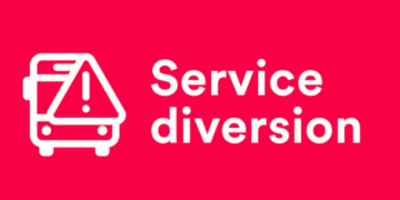 Bus route diversions in Hastings