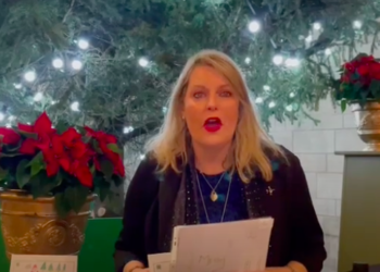 Sussex MP unveils the winner of her Christmas card competition