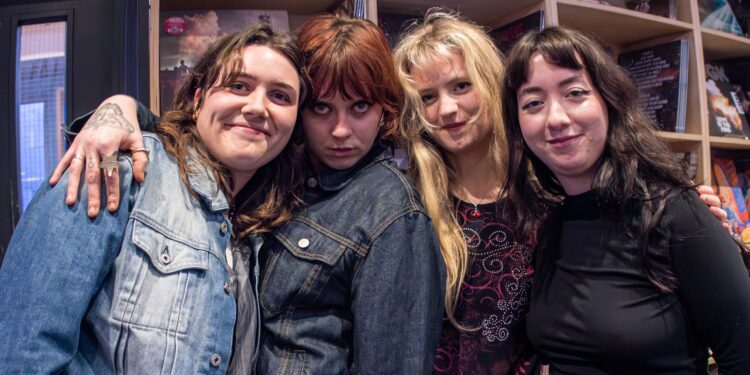 LIME GARDEN at Resident, Brighton 16.2.24 (pic Mike Burnell) Brighton’s Lime Garden play debut album instore set