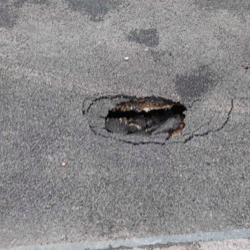 Reports of potholes in East Sussex more than doubled last year.