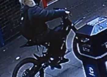 Knife-wielding armed robber flees on powered bike