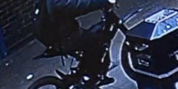 Knife-wielding armed robber flees on powered bike