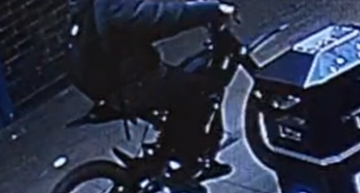 Knife-wielding armed robber flees on powered bike