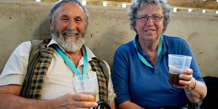 Coombe Farm owners Jerry and Jennie (pic Sara-Louise Bowrey) ‘Glastonwick’ Festival 2024 report – Day Three