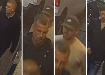 Cyclist taken to hospital after being attacked by four men