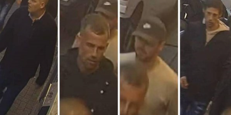 Cyclist taken to hospital after being attacked by four men