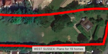 Plans for development of 18 new homes in West Sussex
