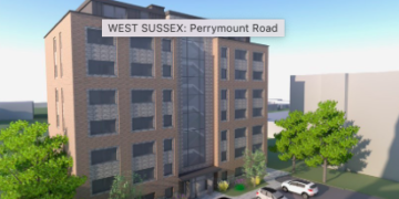 Eight-storey block of flats approved in West Sussex
