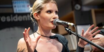 Cassyette performs in Brighton record store
