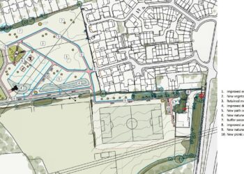 Community objections to West Sussex field improvements including new play areas, tree planting and new paths