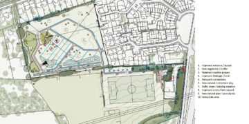 Community objections to West Sussex field improvements including new play areas, tree planting and new paths