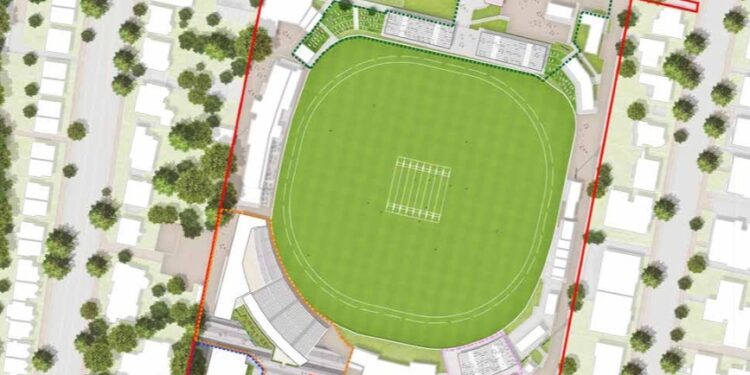 New spectator stands for Sussex County Cricket ground in Hove