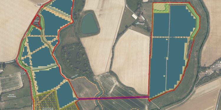 Firm submits plans for solar farm as big as 40 football pitches