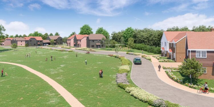 Development of 43 new homes on West Sussex farm approved by council