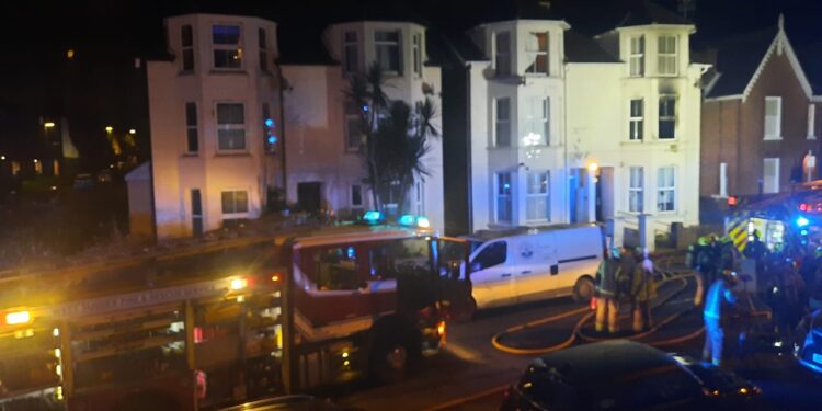 Man arrested for arson following Horsham flat fire