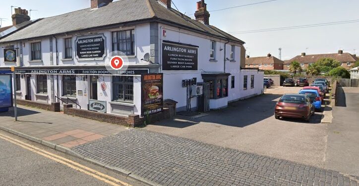 Car torched outside Eastbourne pub
