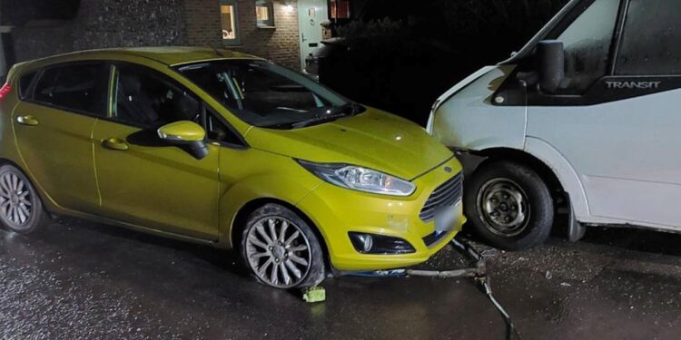 Car sped wrong way through one-way system during police chase