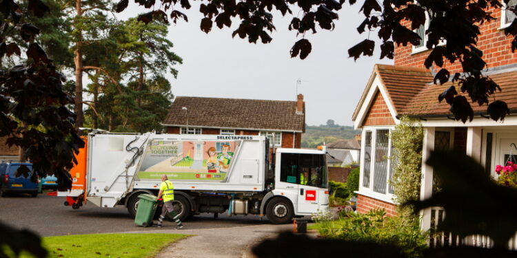 A generic picture of a Biffa bin lorry Bin lorries to be run on vegetable oil