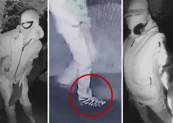 Spider-Man stalker captured on camera