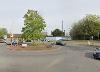 OAP hit by car outside hospital