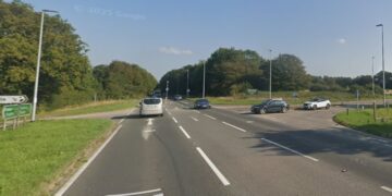 Motorcyclist seriously injured in A27 hit and run