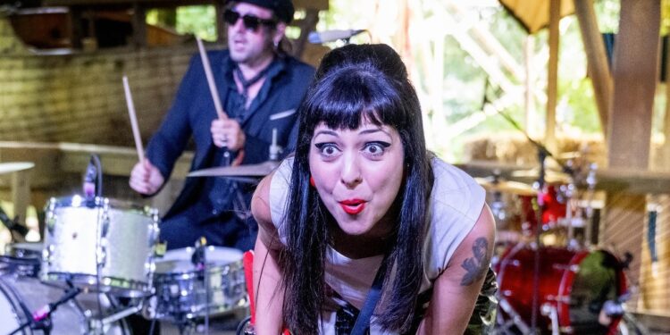 The Courettes at End Of The Road Festival, Larmer Tree Gardens, Wiltshire 2.9.23 (pic Sara-Louise Bowrey) “The Courettes are one of the best live bands that I’ve ever seen”