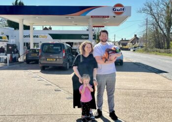 Fuel tanker driver helps with special delivery as baby arrives on petrol station forecourt