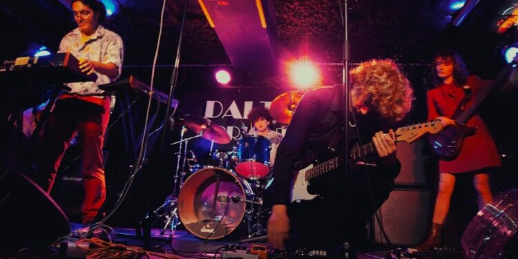 Fire Escape at Daltons, Brighton 21.7.25 (pic Jude Harrison) We headed down the Fire Escape and all was well