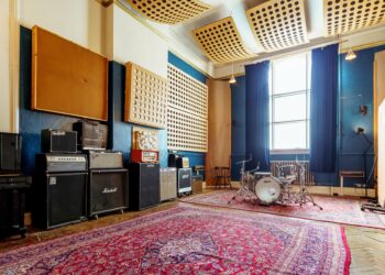 Experience a live concert in a recording studio