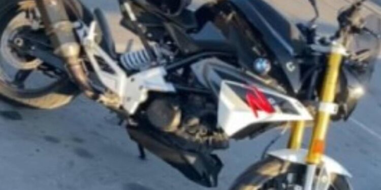 Man injured by rider on stolen motorbike